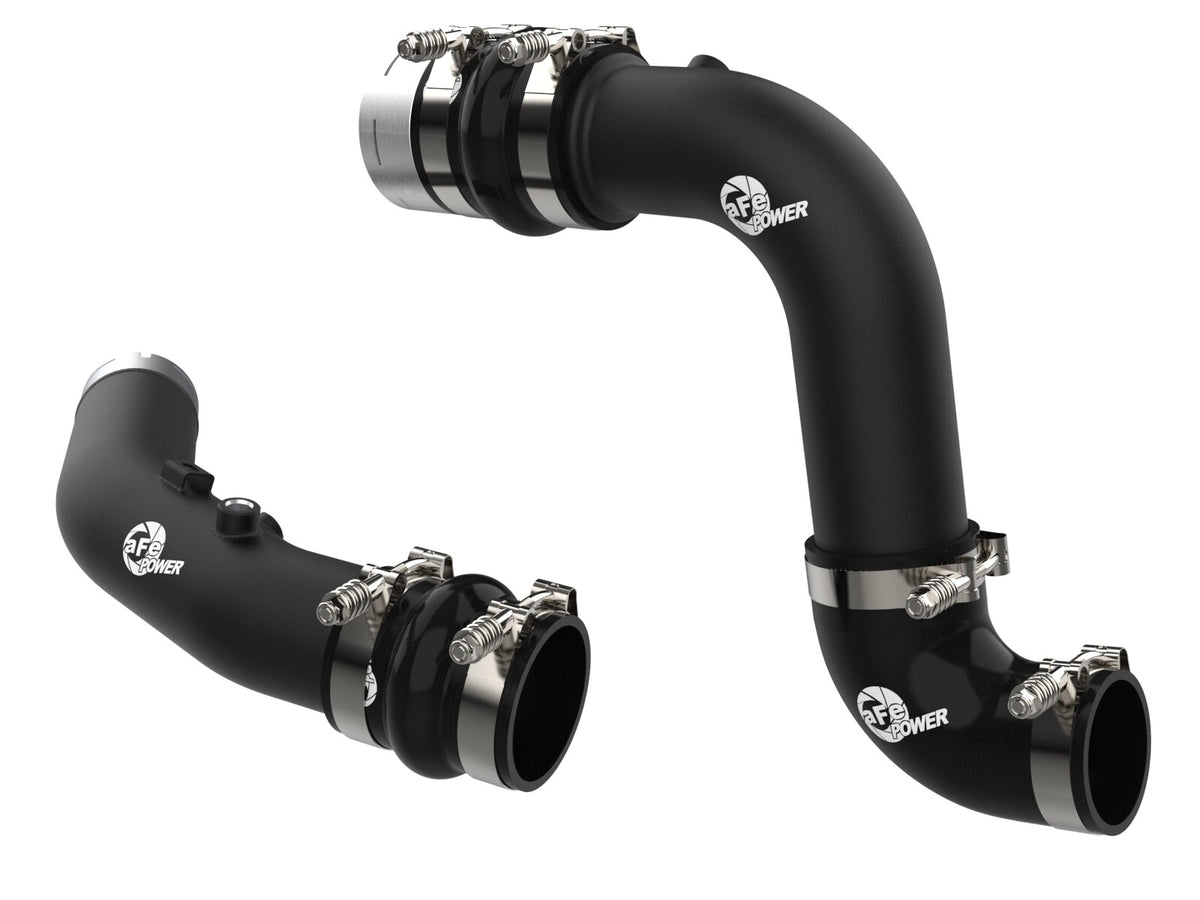 BladeRunner Aluminum Hot and Cold Charge Pipe Kit Ford Diesel Trucks 23-26 V8-6.7L (td) High Output aFe Power-7