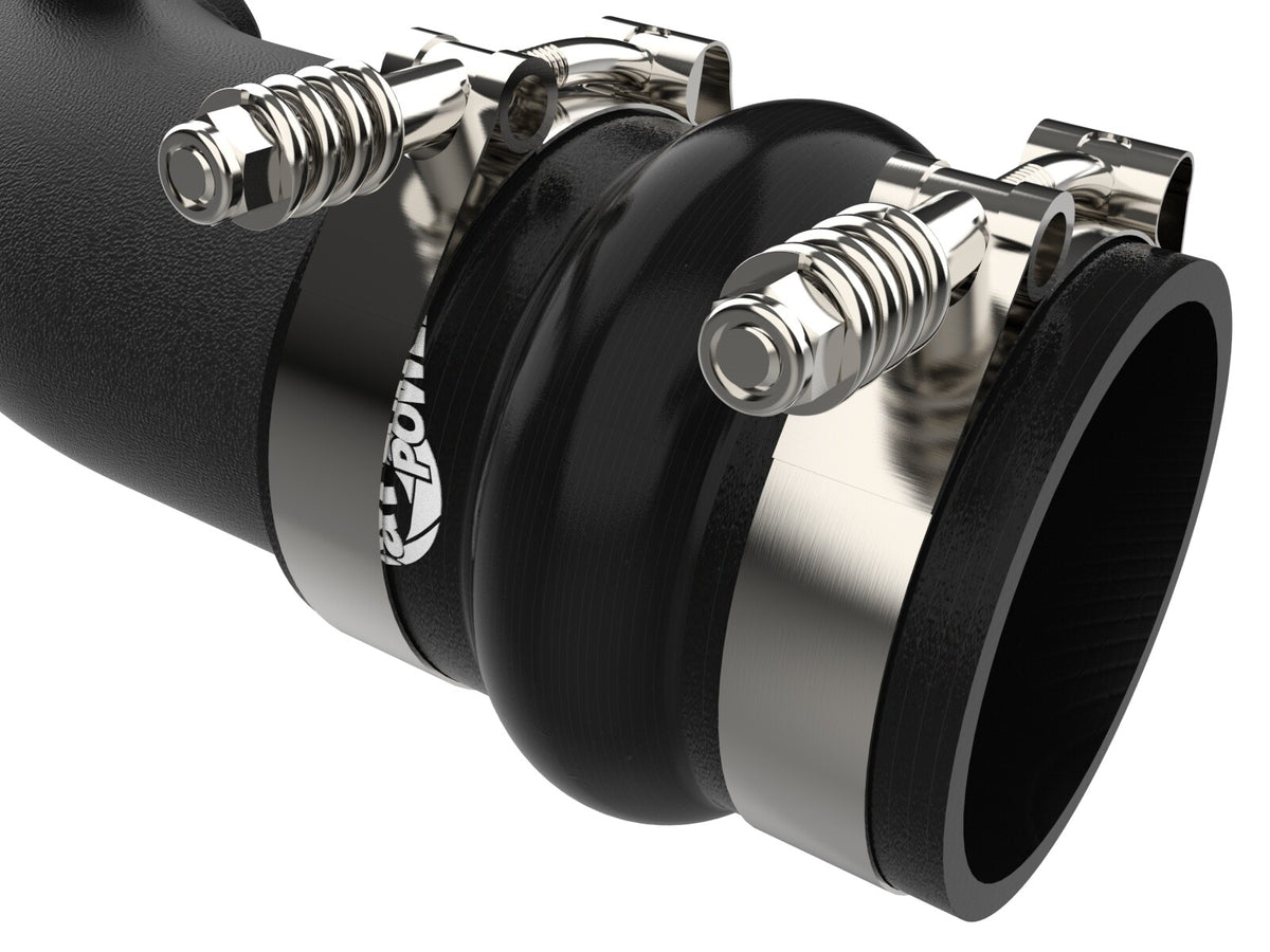 BladeRunner Aluminum Hot and Cold Charge Pipe Kit Ford Diesel Trucks 23-26 V8-6.7L (td) High Output aFe Power-12