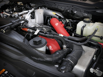BladeRunner Aluminum Hot and Cold Charge Pipe Kit Ford Diesel Trucks 23-26 V8-6.7L (td) High Output aFe Power-6