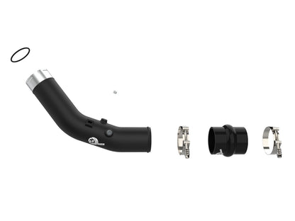 BladeRunner 3 Inch Aluminum Hot Charge Pipe Black Ford Diesel Trucks 23-26 V8-6.7L (td) High Output aFe Power-1