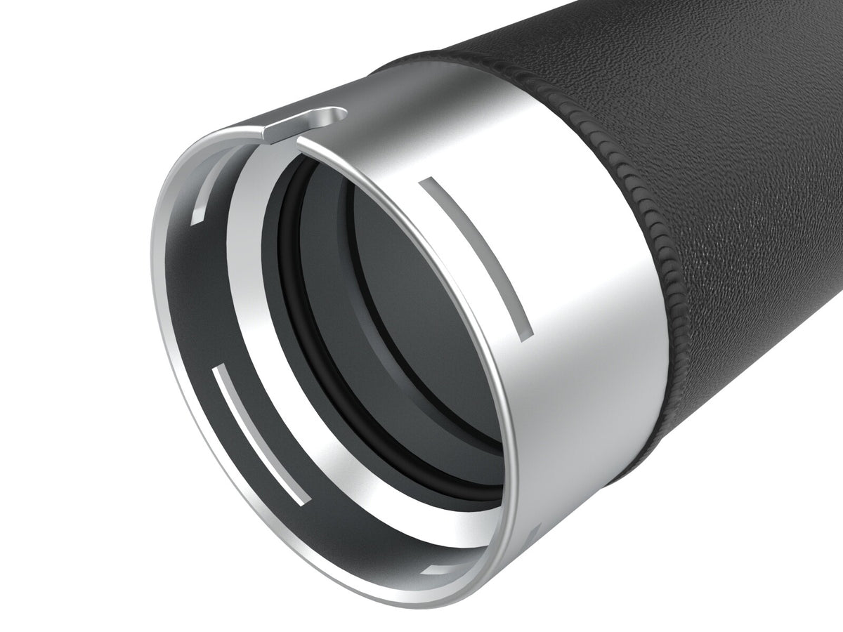 BladeRunner 3 Inch Aluminum Hot Charge Pipe Black Ford Diesel Trucks 23-26 V8-6.7L (td) High Output aFe Power-3