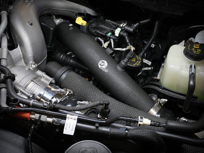 BladeRunner 3 Inch Aluminum Hot Charge Pipe Black Ford Diesel Trucks 23-26 V8-6.7L (td) High Output aFe Power-5