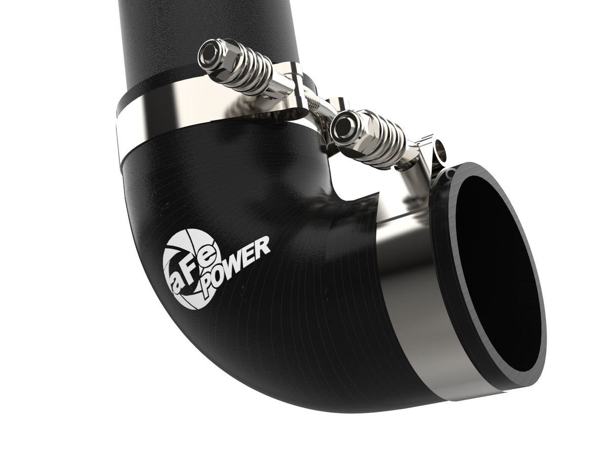 BladeRunner 3 Inch Aluminum Cold Charge Pipe Black Ford Diesel Trucks 23-26 V8-6.7L (td) aFe Power-4
