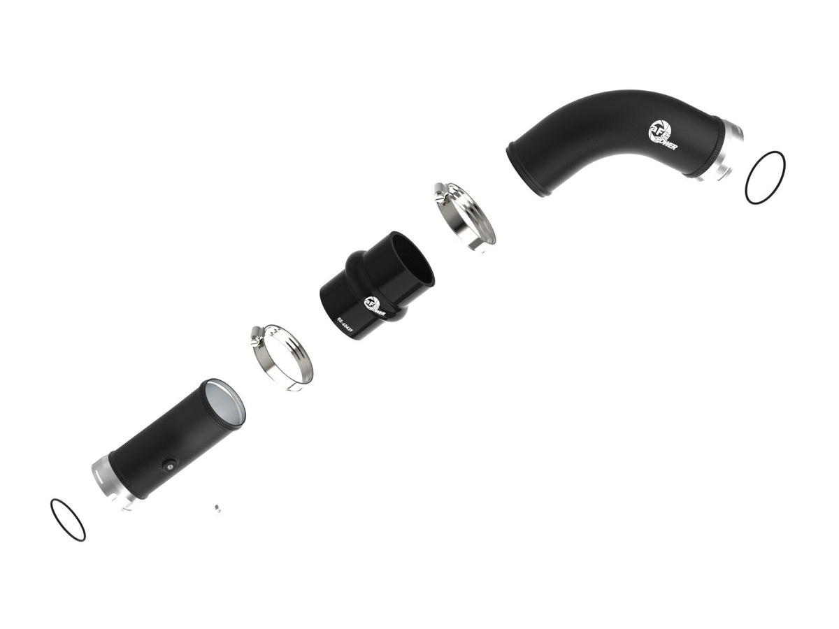 BladeRunner 2-1/2 Inch Aluminum Hot Charge Pipe Black Toyota Tacoma 24-26 L4-2.4L (t) aFe Power-1