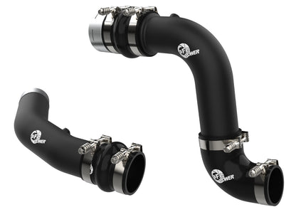 BladeRunner Aluminum Hot and Cold Charge Pipe Kit Ford Diesel Trucks 23-26 V8-6.7L (td) aFe Power-7
