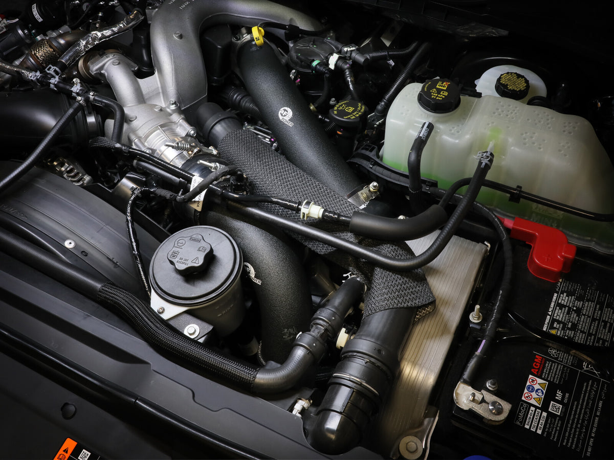 BladeRunner Aluminum Hot and Cold Charge Pipe Kit Ford Diesel Trucks 23-26 V8-6.7L (td) aFe Power-12