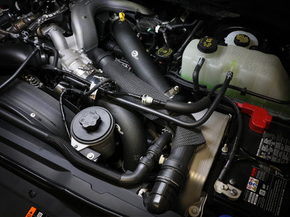 BladeRunner Aluminum Hot and Cold Charge Pipe Kit Ford Diesel Trucks 23-26 V8-6.7L (td) aFe Power-12