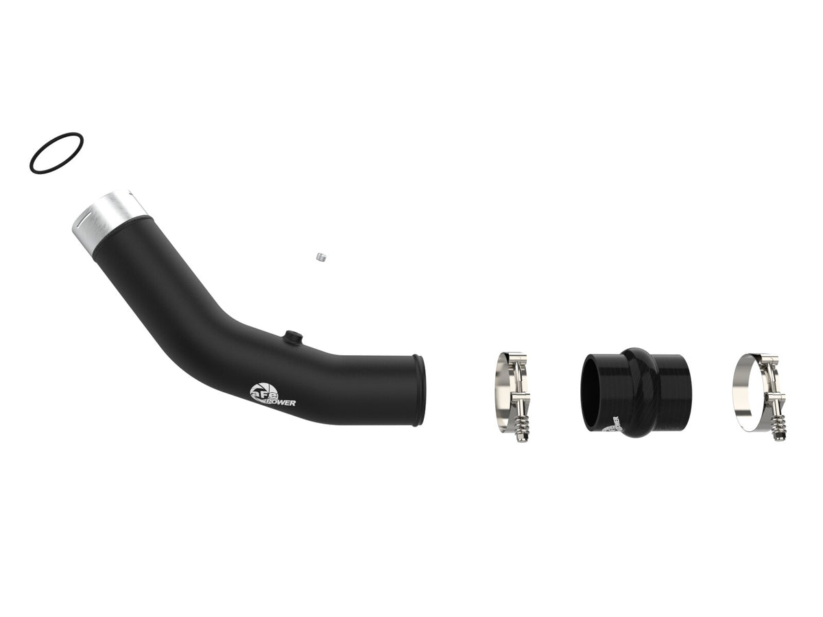 BladeRunner 3 Inch Aluminum Hot Charge Pipe Red Ford Diesel Trucks 23-26 V8-6.7L (td) aFe Power-1
