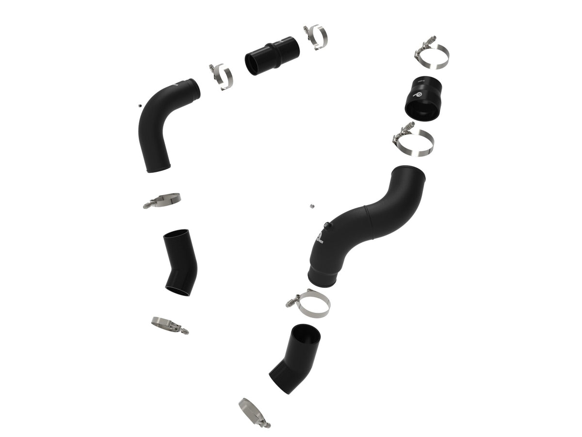 BladeRunner Aluminum Hot and Cold Charge Pipe Kit Ram Diesel Trucks 25-26 L6-6.7L (td) aFe Power-9