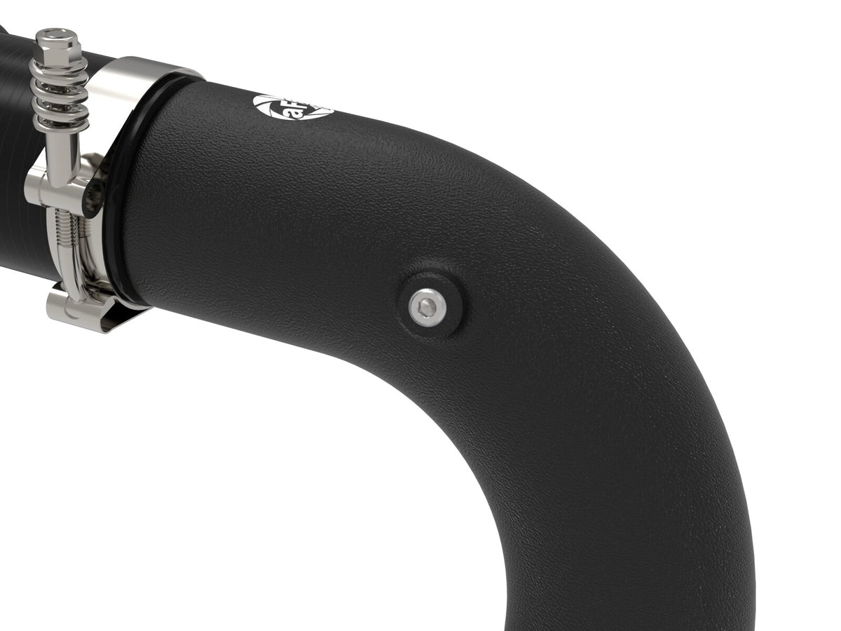 BladeRunner 2-1/2 Inch to 3 Inch Aluminum Hot-Side Charge Pipe Black Ram Diesel Trucks 25-26 L6-6.7L (td) aFe Power-3