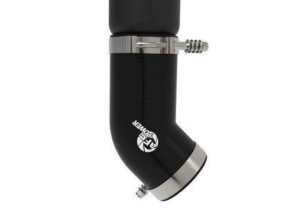 BladeRunner 2-1/2 Inch to 3 Inch Aluminum Hot-Side Charge Pipe Black Ram Diesel Trucks 25-26 L6-6.7L (td) aFe Power-4