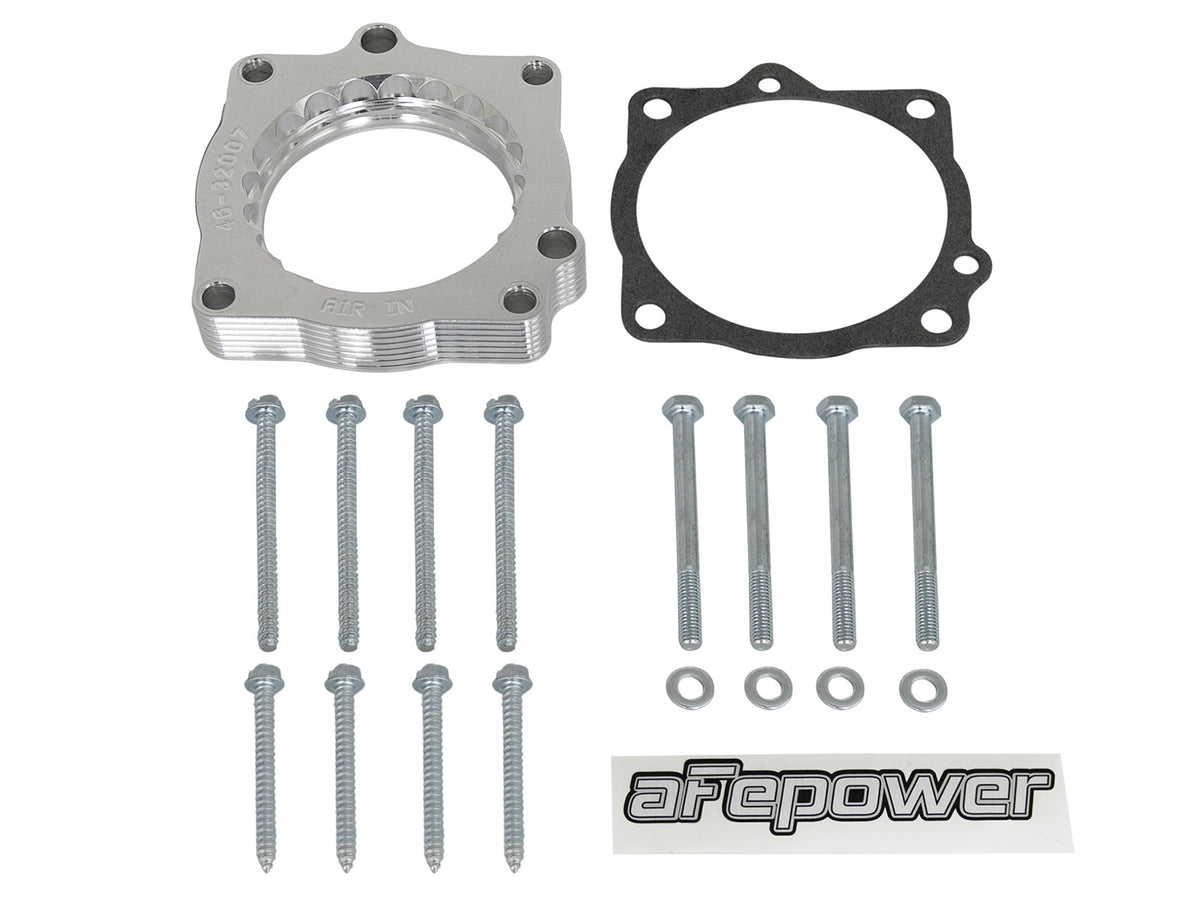 Silver Bullet Throttle Body Spacer Kit Dodge Challenger/Charger SRT-8 08-23 V8-5.7L/6.4L Hemi aFe Power-1