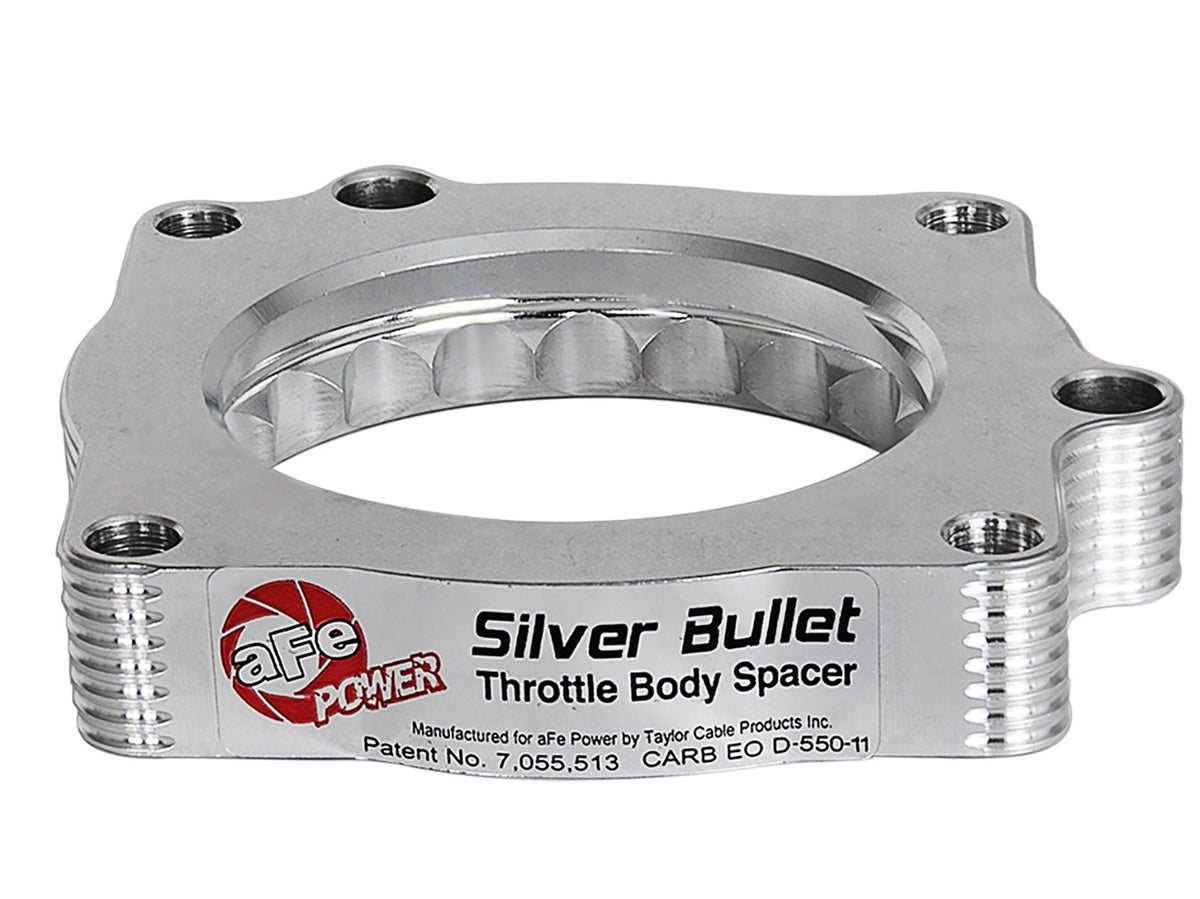 Silver Bullet Throttle Body Spacer Kit Dodge Challenger/Charger SRT-8 08-23 V8-5.7L/6.4L Hemi aFe Power-3