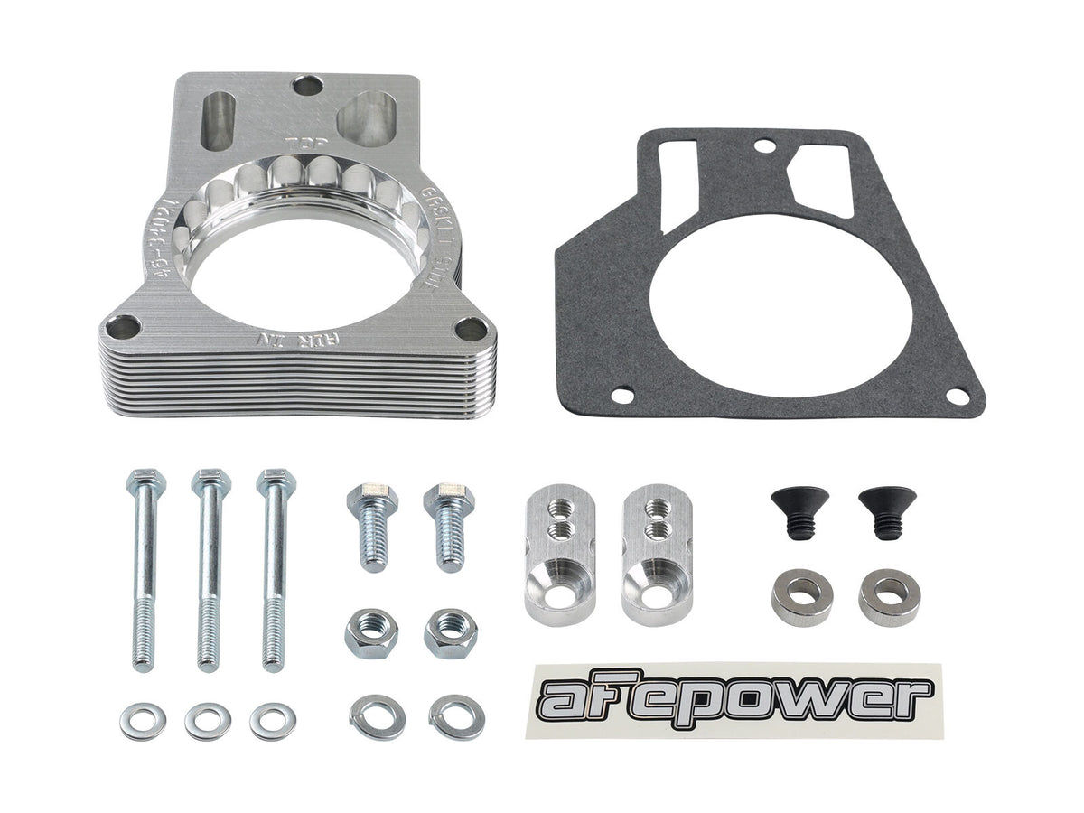Silver Bullet Throttle Body Spacer Kit GM Trucks 2500/3500 96-00 V8-7.4L/01-07 V8-8.1L aFe Power-1