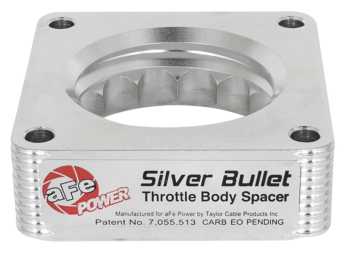 Silver Bullet Throttle Body Spacer Kit Nissan 350Z 03-06/Alitima 03-05/Infiniti G35 03-07 V6-3.5L (VQ35DE) aFe Power-2