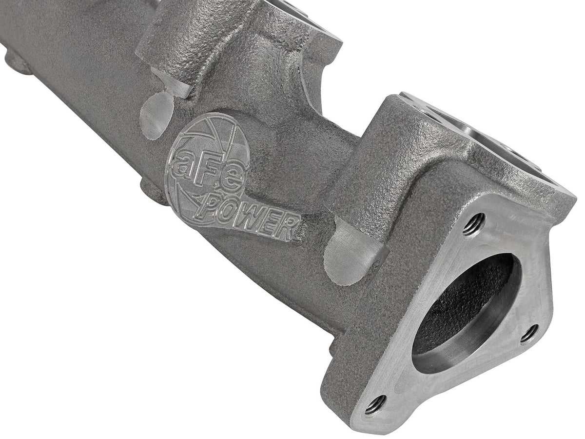 BladeRunner Ported Ductile Iron Exhaust Manifold GM Diesel Trucks 01-16 V8-6.6L (td) Lly/Lbz/Lmm/Lml aFe Power-3