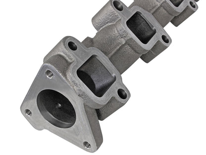 BladeRunner Ported Ductile Iron Exhaust Manifold GM Diesel Trucks 01-16 V8-6.6L (td) Lly/Lbz/Lmm/Lml aFe Power-4