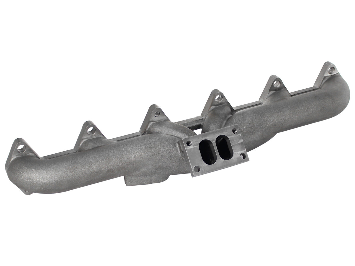 BladeRunner Ported Ductile Iron Exhaust Manifold Dodge Diesel Trucks 98.5-02 L6-5.9L (td) aFe Power-2