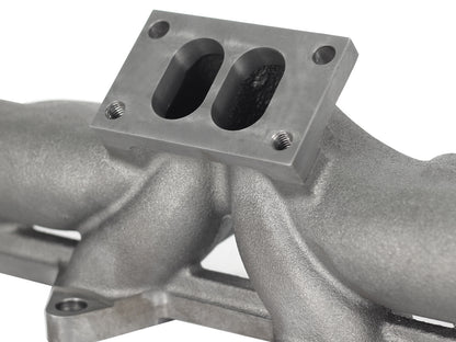BladeRunner Ported Ductile Iron Exhaust Manifold Dodge Diesel Trucks 98.5-02 L6-5.9L (td) aFe Power-5