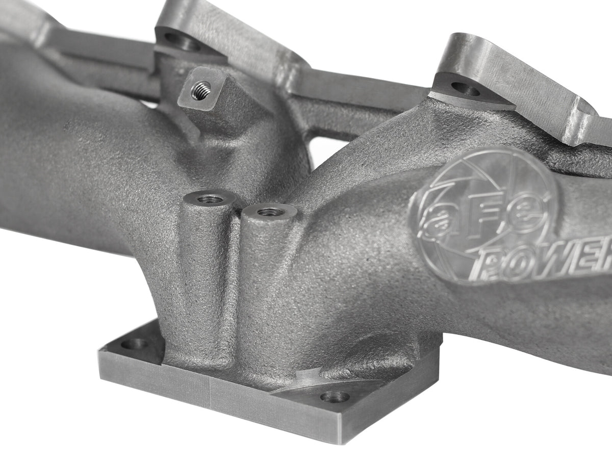 BladeRunner Ported Ductile Iron Exhaust Manifold Dodge Diesel Trucks 98.5-02 L6-5.9L (td) aFe Power-6