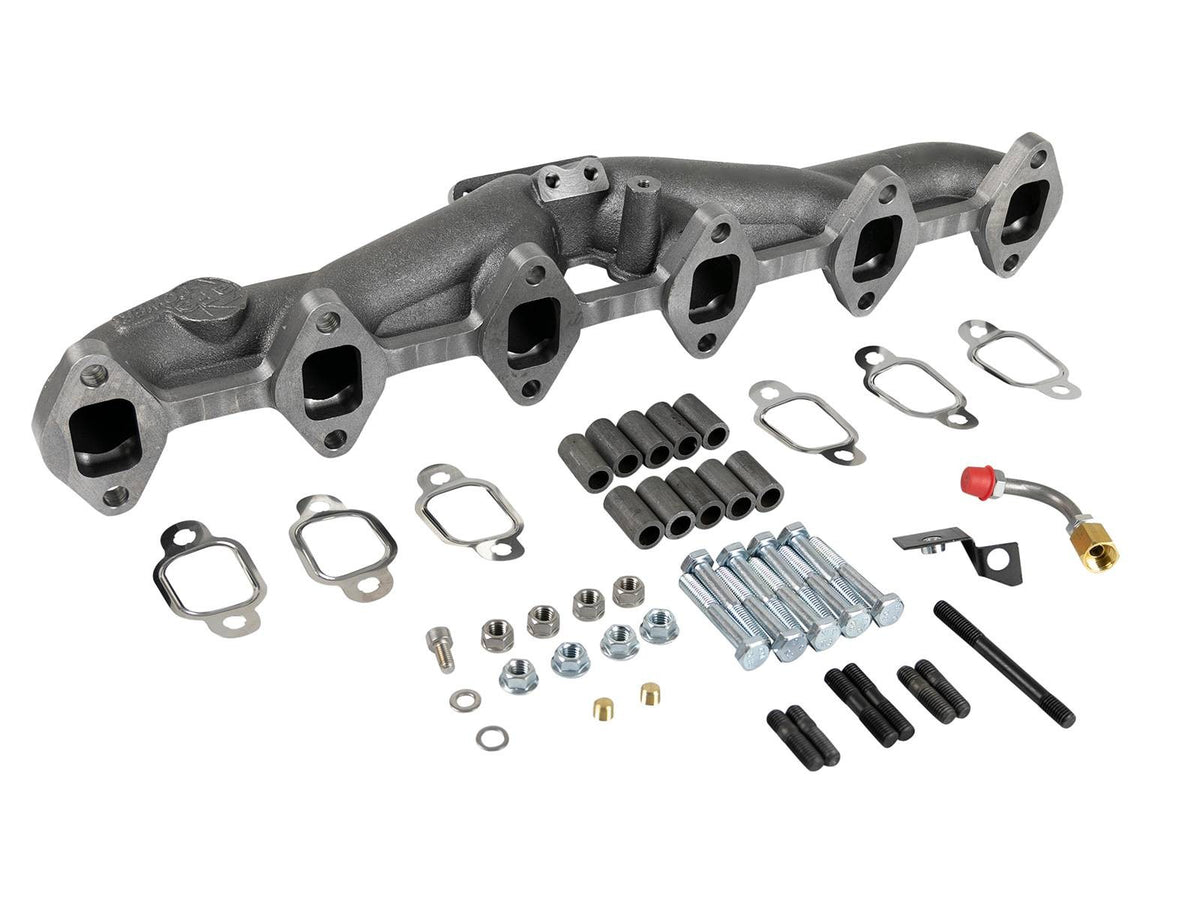 BladeRunner Ported Ductile Iron Exhaust Manifold Dodge Diesel Trucks 94-98 L6-5.9L (td) aFe Power-1