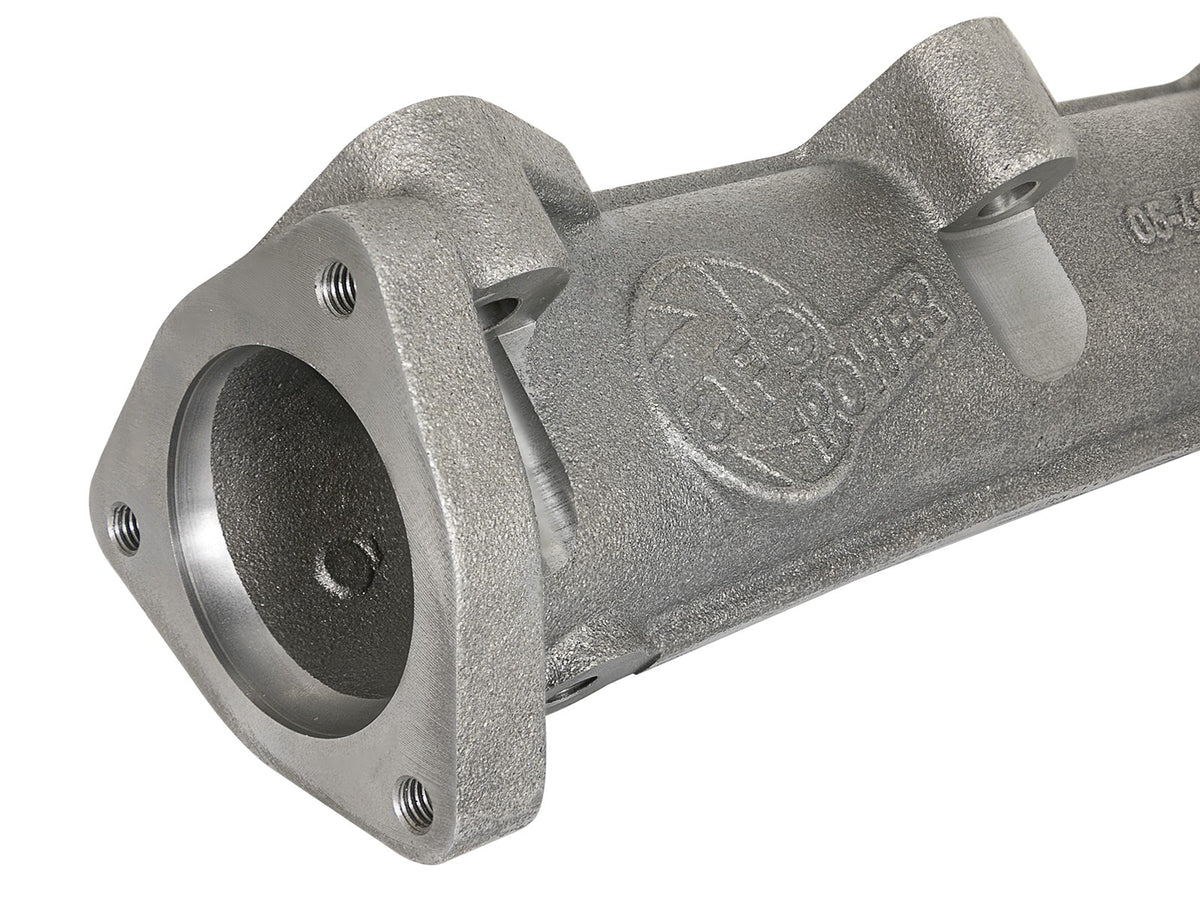 BladeRunner Ported Ductile Iron Exhaust Manifold Ford Diesel Trucks 08-10 V8-6.4L (td) aFe Power-2