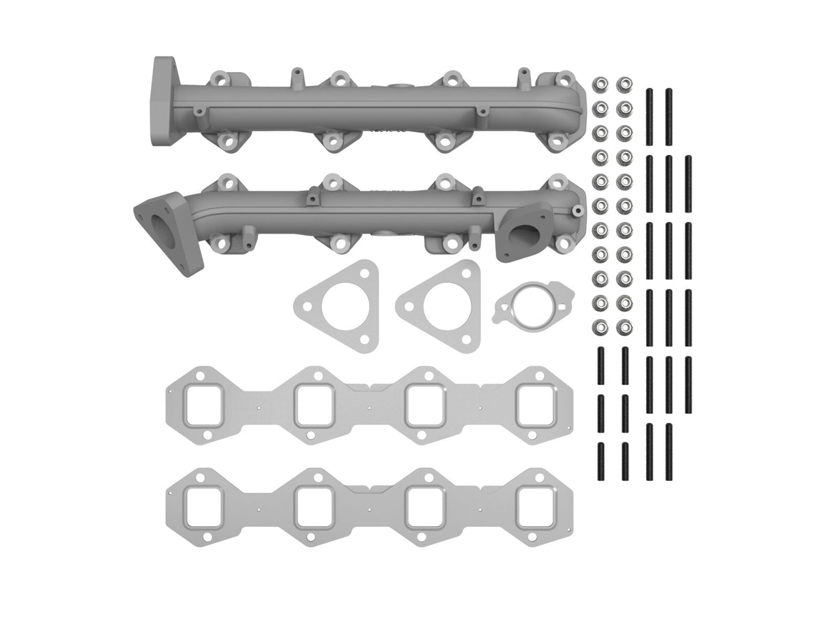 BladeRunner Ported Ductile Iron Exhaust Manifold Ford Diesel Trucks 11-14 V8-6.7L (td) aFe Power-1