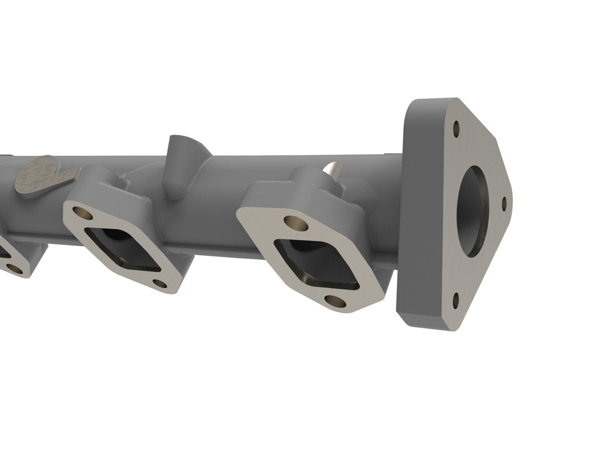 BladeRunner Ported Ductile Iron Exhaust Manifold Ford Diesel Trucks 11-14 V8-6.7L (td) aFe Power-2