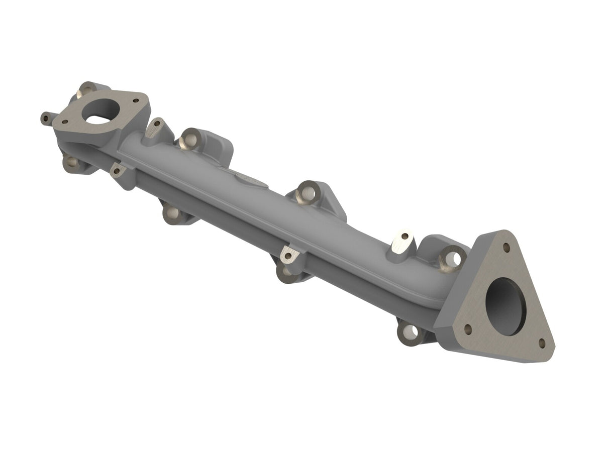 BladeRunner Ported Ductile Iron Exhaust Manifold Ford Diesel Trucks 11-14 V8-6.7L (td) aFe Power-3