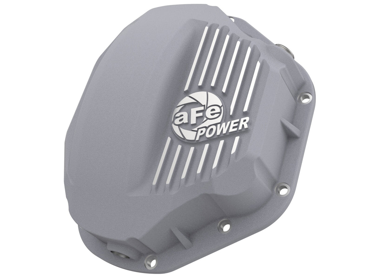 Street Series Rear Differential Cover Raw w/ Machined Fins Dodge Diesel Trucks 94-02 / Ford Diesel Trucks 99-07 aFe Power