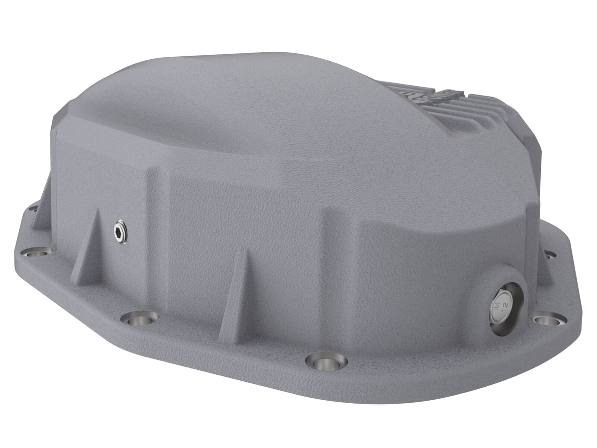 Street Series Rear Differential Cover Raw w/ Machined Fins Dodge Diesel Trucks 94-02 / Ford Diesel Trucks 99-07 aFe Power-4