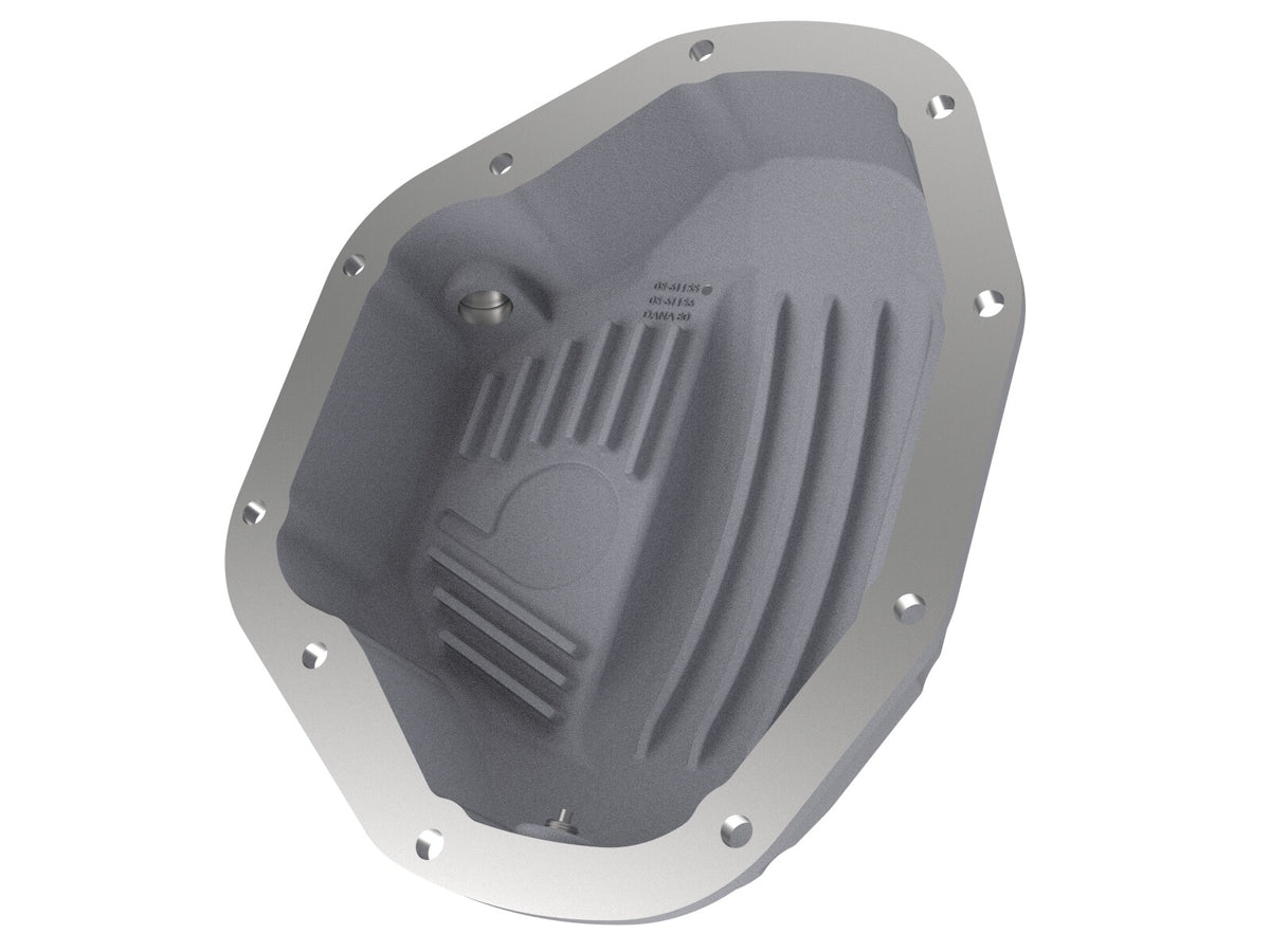 Street Series Rear Differential Cover Raw w/ Machined Fins Dodge Diesel Trucks 94-02 / Ford Diesel Trucks 99-07 aFe Power-5