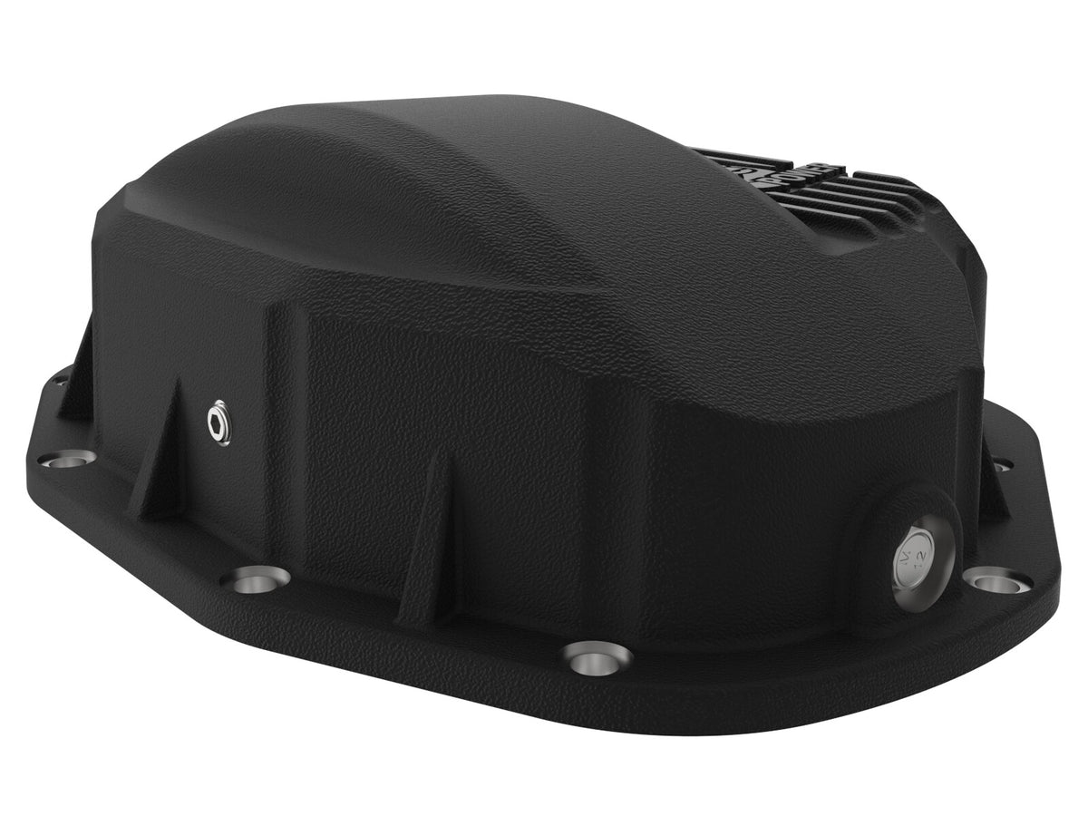 Pro Series Rear Differential Cover Black w/ Machined Fins Dodge Diesel Trucks 94-02 / Ford Diesel Trucks 99-07 aFe Power-4