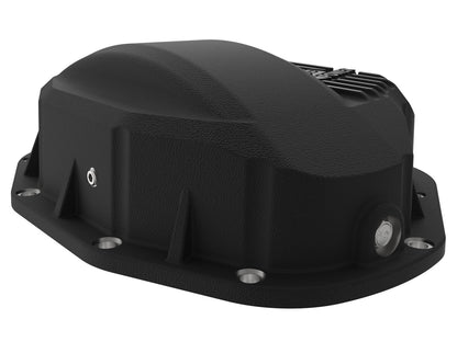Pro Series Rear Differential Cover Black w/ Machined Fins Dodge Diesel Trucks 94-02 / Ford Diesel Trucks 99-07 aFe Power-4