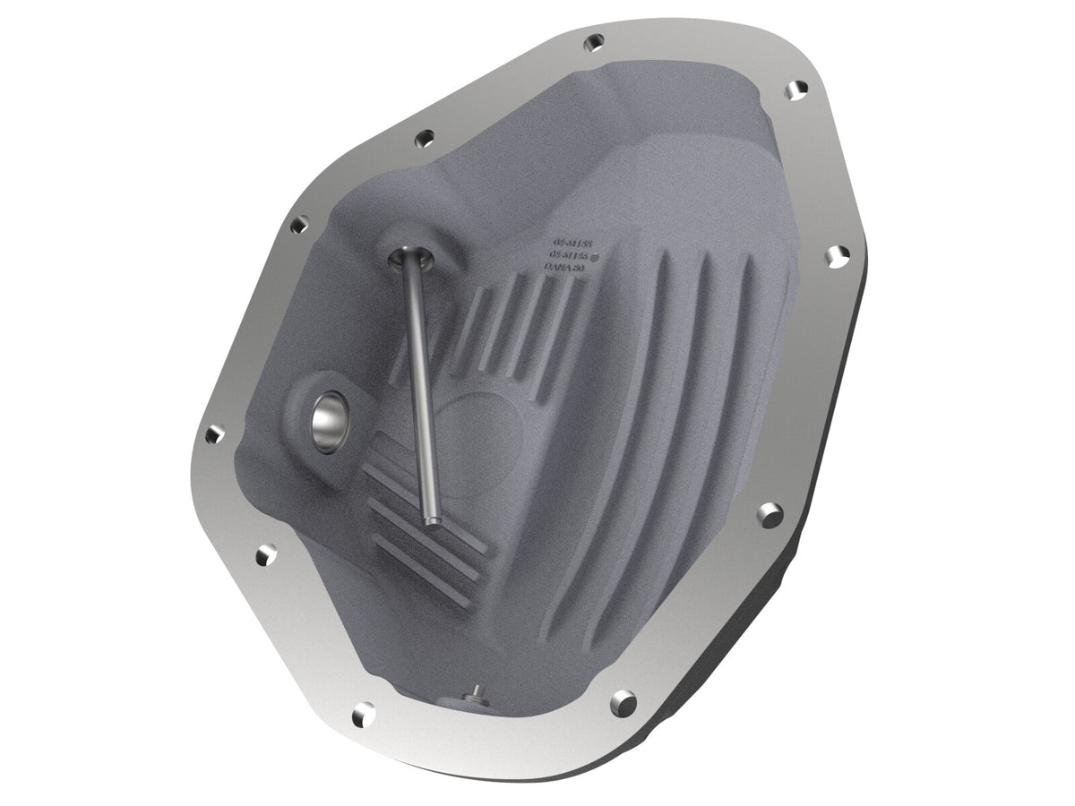 Pro Series Rear Differential Cover Black w/ Machined Fins Dodge Diesel Trucks 94-02 / Ford Diesel Trucks 99-07 aFe Power-5