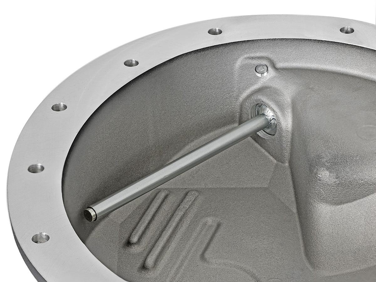 Pro Series Front Differential Cover Black w/ Machined Fins Dodge Diesel Trucks 03-12 L6-5.9/6.7L (td) aFe Power-3