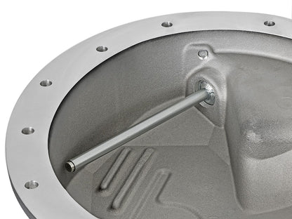 Pro Series Front Differential Cover Black w/ Machined Fins Dodge Diesel Trucks 03-12 L6-5.9/6.7L (td) aFe Power-3