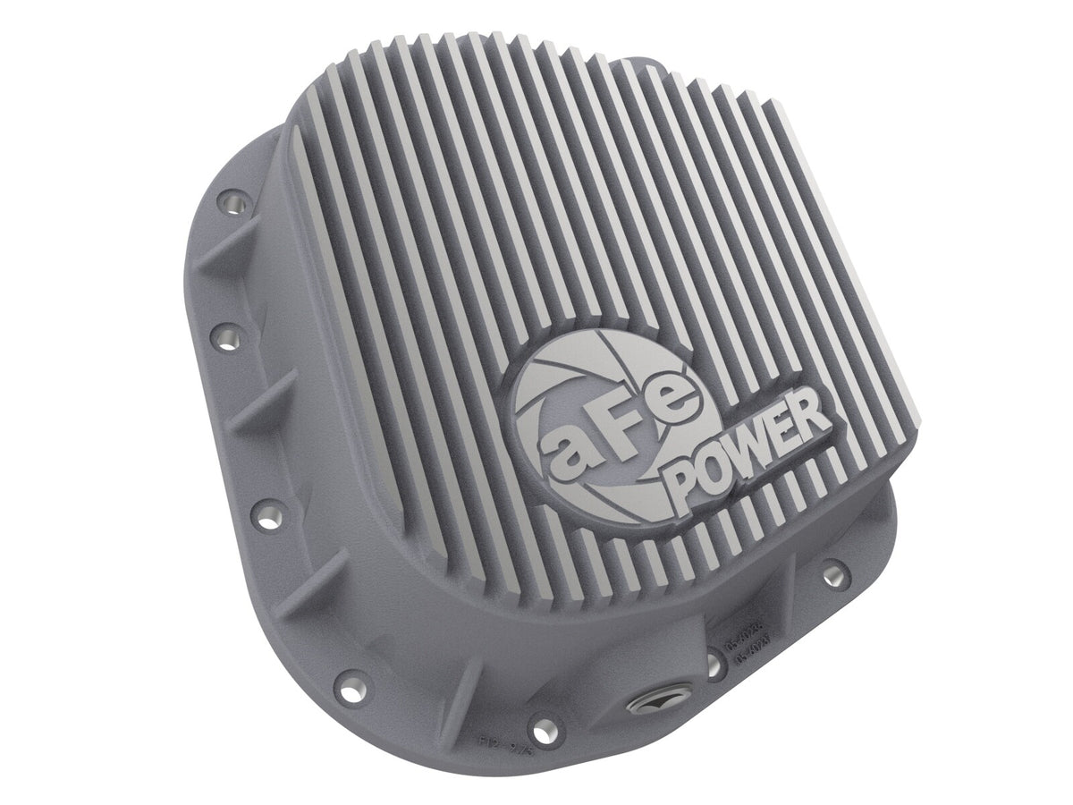 Street Series Rear Differential Cover Raw w/ Machined Fins Ford F-150 97-23 (9.75-12) aFe Power-1
