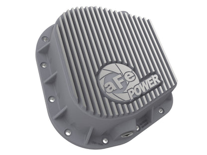 Street Series Rear Differential Cover Raw w/ Machined Fins Ford F-150 97-23 (9.75-12) aFe Power-1