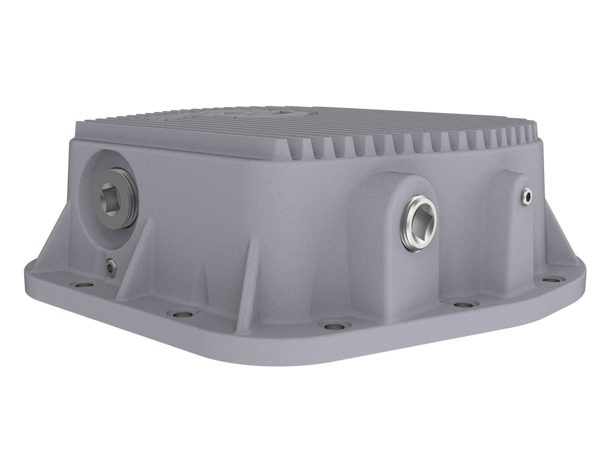 Street Series Rear Differential Cover Raw w/ Machined Fins Ford F-150 97-23 (9.75-12) aFe Power-2