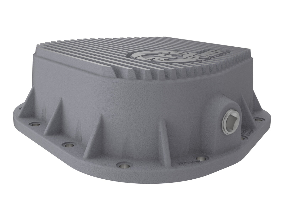 Street Series Rear Differential Cover Raw w/ Machined Fins Ford F-150 97-23 (9.75-12) aFe Power-3