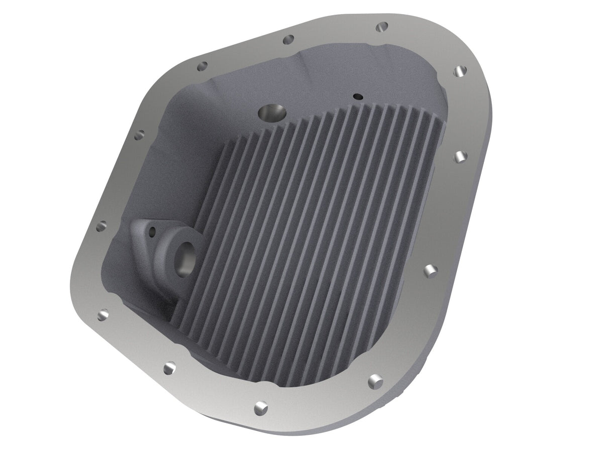 Street Series Rear Differential Cover Raw w/ Machined Fins Ford F-150 97-23 (9.75-12) aFe Power-4
