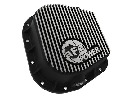 Pro Series Rear Differential Cover Black w/ Machined Fins Ford F-150 97-23 (9.75-12) aFe Power-1