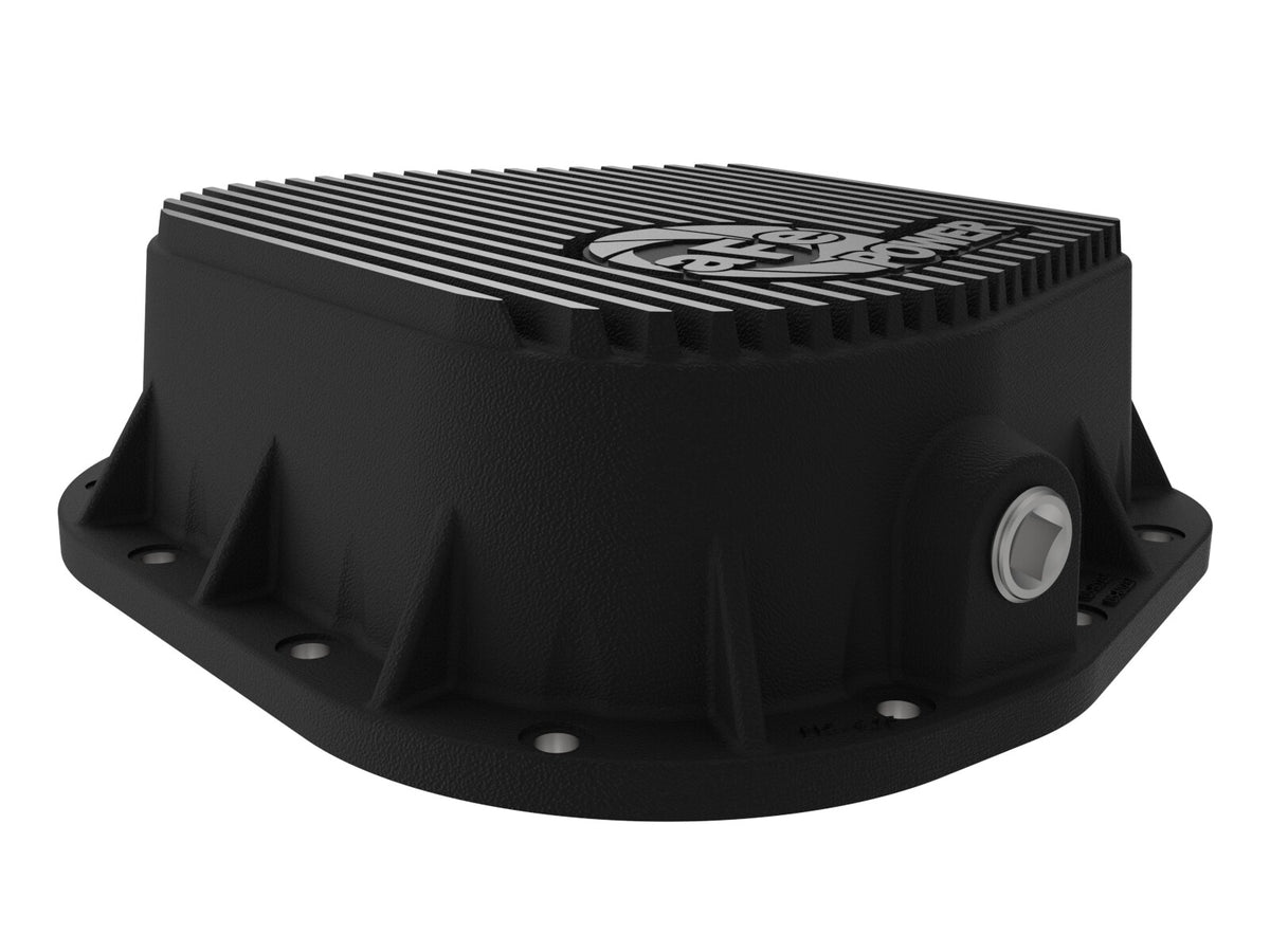 Pro Series Rear Differential Cover Black w/ Machined Fins Ford F-150 97-23 (9.75-12) aFe Power-3