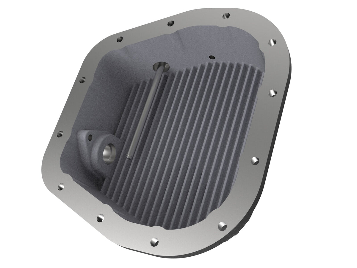 Pro Series Rear Differential Cover Black w/ Machined Fins Ford F-150 97-23 (9.75-12) aFe Power-4