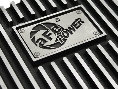 Pro Series Transmission Pan Black w/ Machined Fins Ford F-150 Trucks 09-20 (6R80 Transmission) aFe Power-5