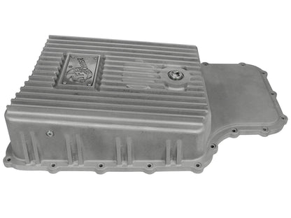 Street Series Transmission Pan Raw w/ Machined Fins Ford Super Duty Trucks 11-21 (6R140 Transmission) aFe Power-2