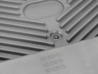 Street Series Transmission Pan Raw w/ Machined Fins Ford Super Duty Trucks 11-21 (6R140 Transmission) aFe Power-3