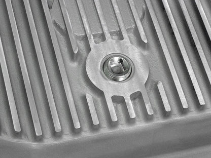 Street Series Transmission Pan Raw w/ Machined Fins Ford Super Duty Trucks 11-21 (6R140 Transmission) aFe Power-5