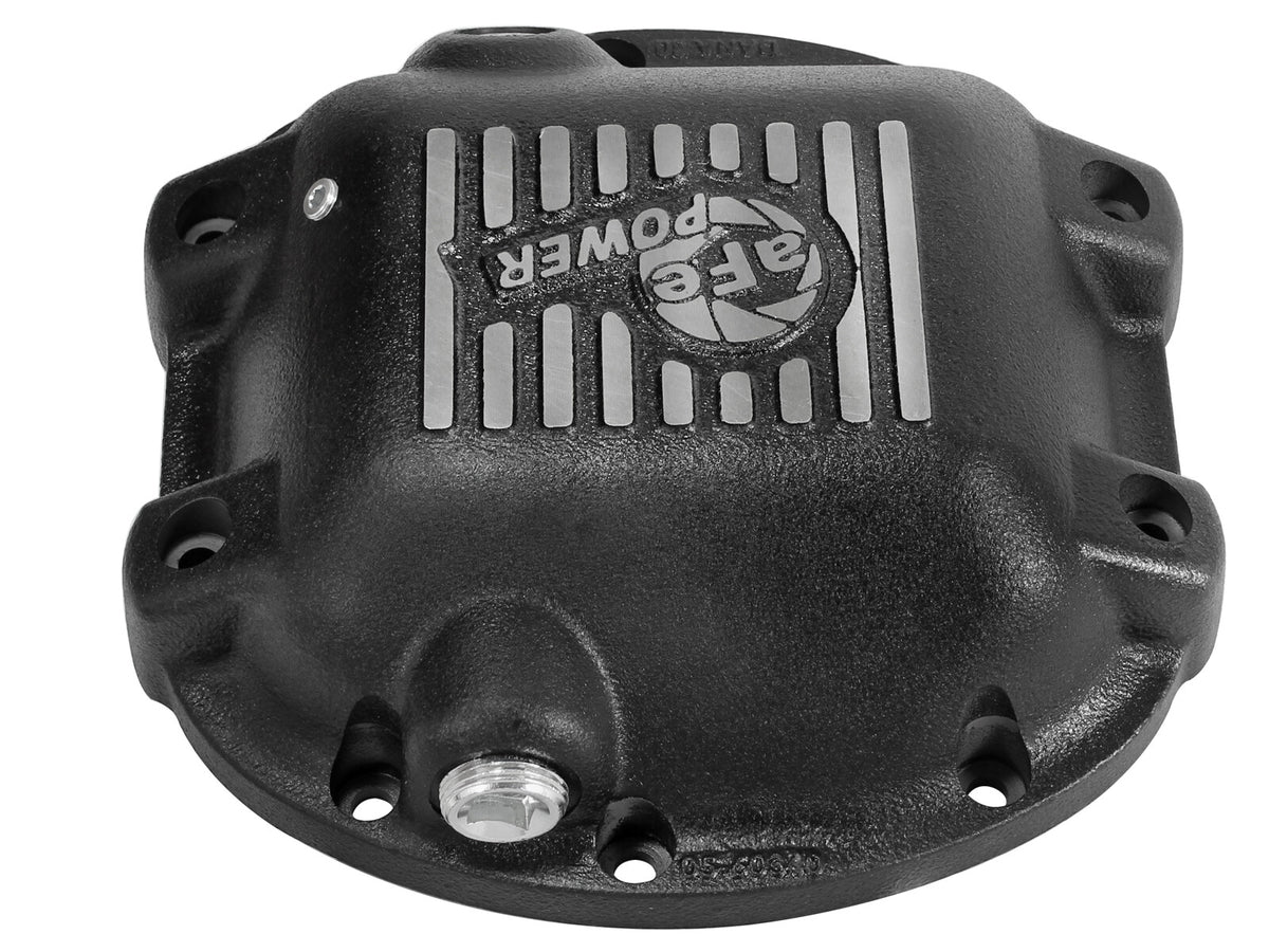 Pro Series Rear Differential Cover Black w/ Machined Fins Jeep Wrangler (TJ/JK) 97-18 Dana 30 aFe Power-2